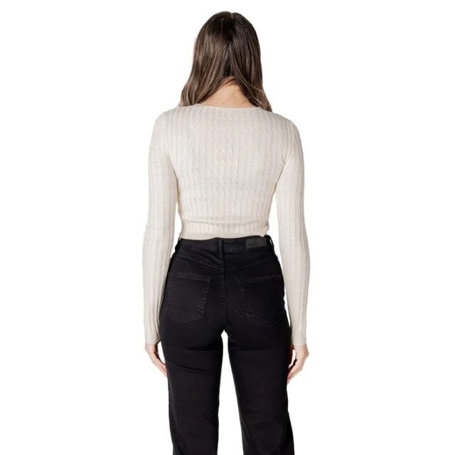 Only Breimode dames Only Beige Trui Met Lange Mouwen large
