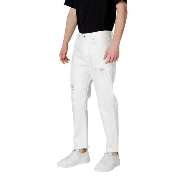 Gianni Lupo Jeans heren Gianni Lupo Wit Broek large