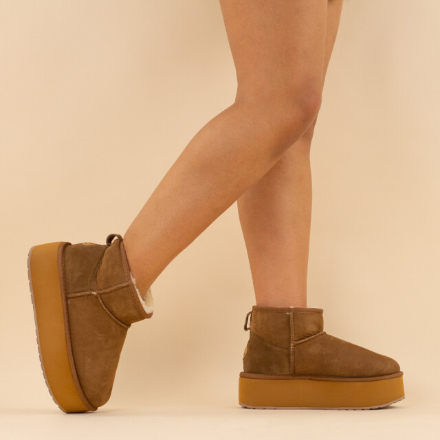 EMU Australia Emu boots stinger micro platform chestnut dames leer W13082-CHESTNUT large