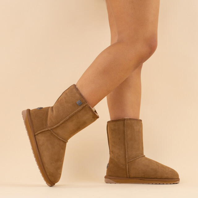EMU Australia Emu boots platinum stinger slim lo chestnut dames leer WP20002-CHESTNUT large