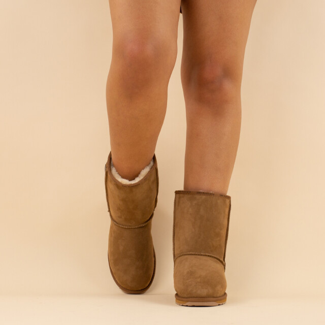 EMU Australia Emu boots platinum stinger slim lo chestnut dames leer WP20002-CHESTNUT large
