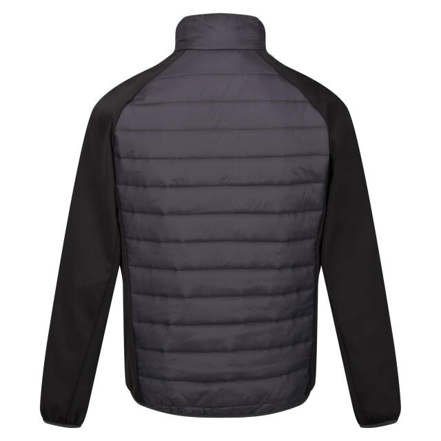 Regatta Heren clumber iv full zip hybride jas UTRG9074_ashblack large