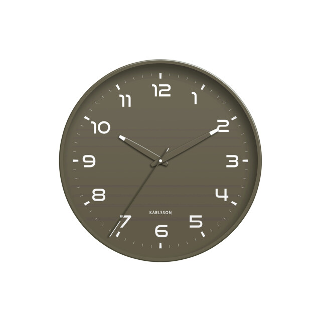 Karlsson wandklok orgullo army green- Ø40cm 3062117 large