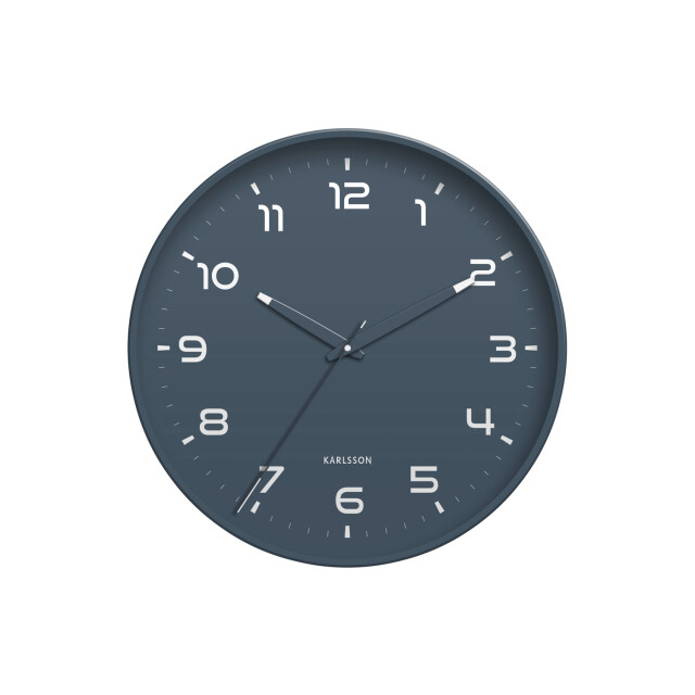 Karlsson wandklok orgullo classic blue- Ø40cm 3062116 large