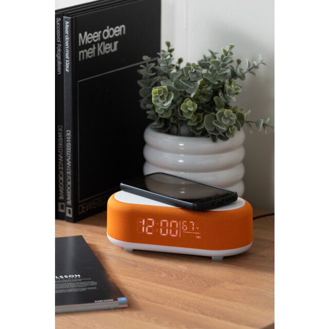 Karlsson wekker vogue w. phone charger and blue tooth helder 3064812 large