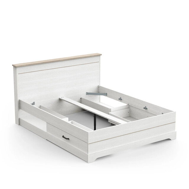 CaliCosy Bed met 2 laden en 2 vakken wit cottage 2930622 large