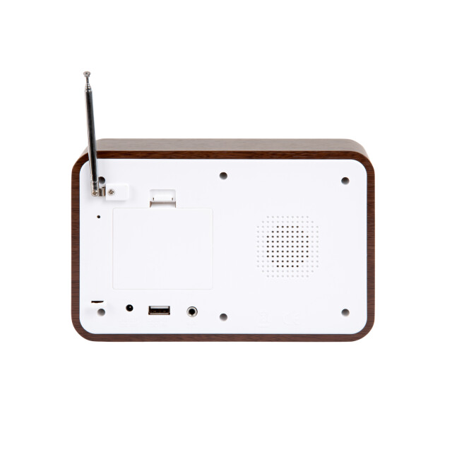 Karlsson wekker fm radio donker hout 3064797 large