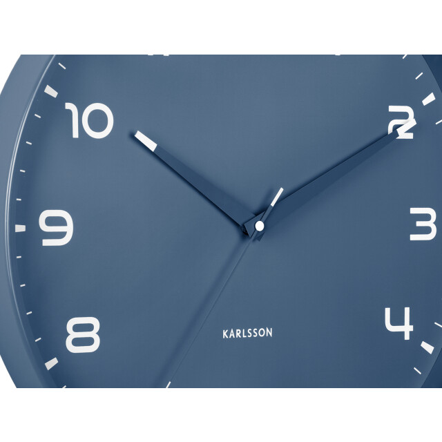 Karlsson wandklok orgullo classic blue- Ø40cm 3062116 large
