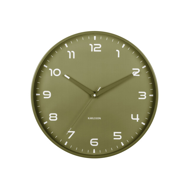Karlsson wandklok orgullo army green- Ø40cm 3062117 large