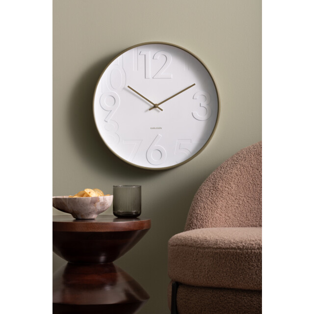 Karlsson wandklok ayuno army green- Ø40cm 3062122 large