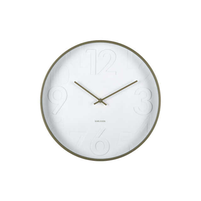 Karlsson wandklok ayuno army green- Ø40cm 3062122 large