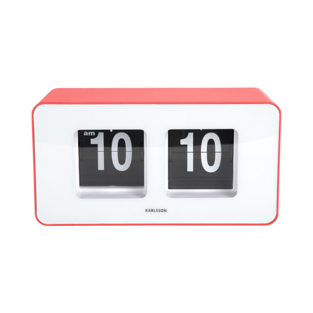 Karlsson wand/tafelklok funky flip scarlet red 3062062 large