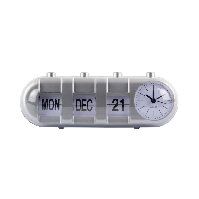 Karlsson wekker retro tube calendar flip - 3064848 large