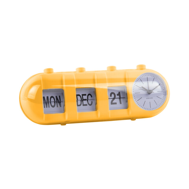 Karlsson wekker retro tube calendar flip helder 3064845 large