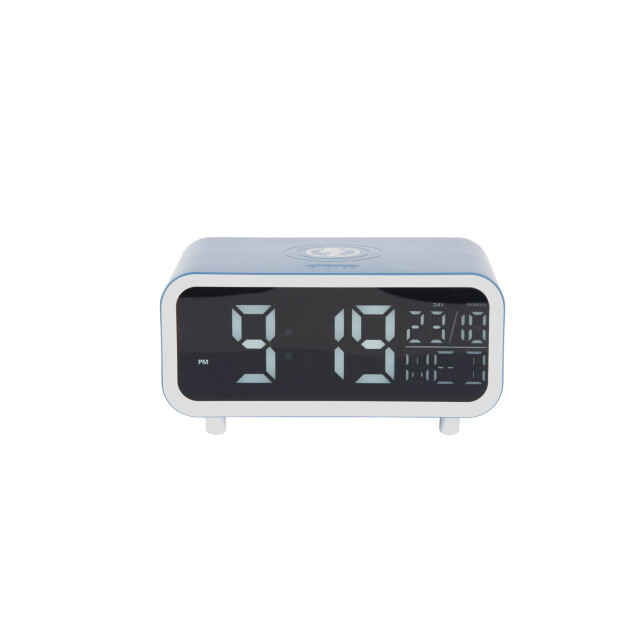 Karlsson wekker chunky led w. phone charger classic blue 3064840 large