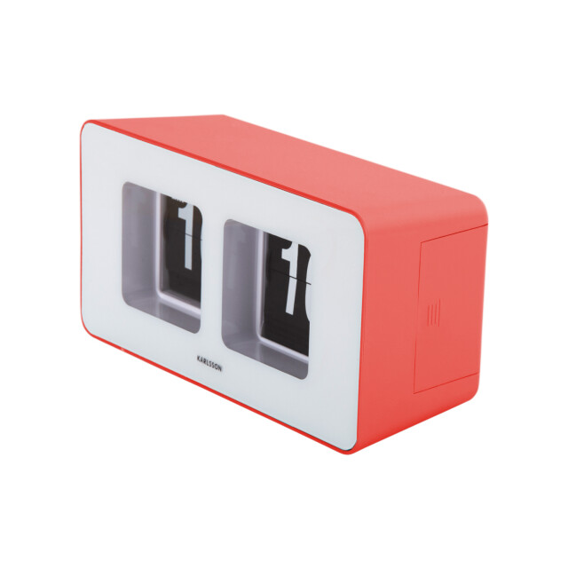 Karlsson wand/tafelklok funky flip scarlet red 3062062 large