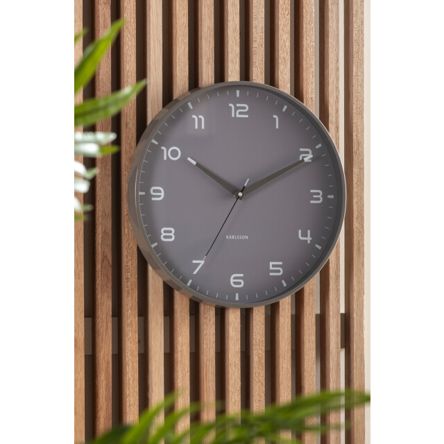 Karlsson wandklok orgullo donker- Ø40cm 3062118 large