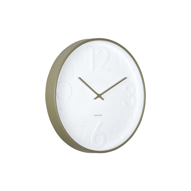 Karlsson wandklok ayuno army green- Ø40cm 3062122 large