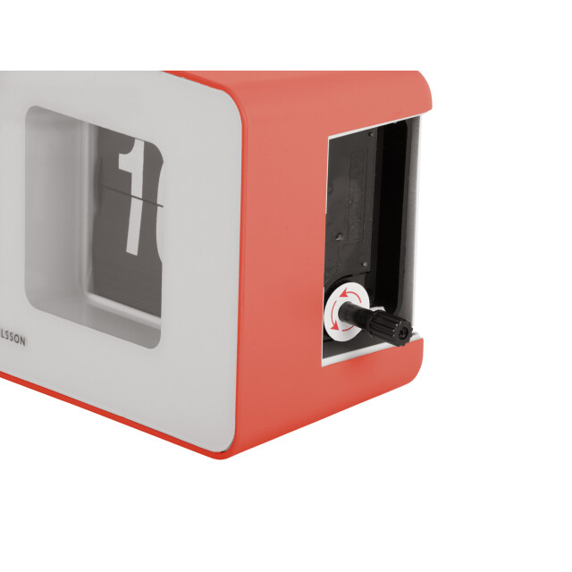 Karlsson wand/tafelklok funky flip scarlet red 3062062 large
