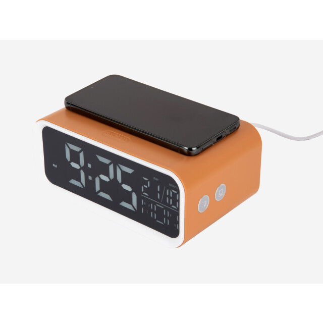 Karlsson wekker chunky led w. phone charger oker 3064843 large