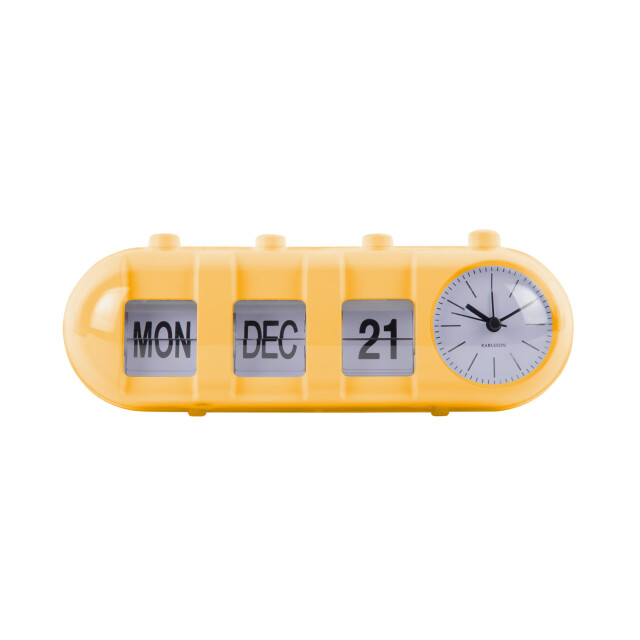 Karlsson wekker retro tube calendar flip helder 3064845 large