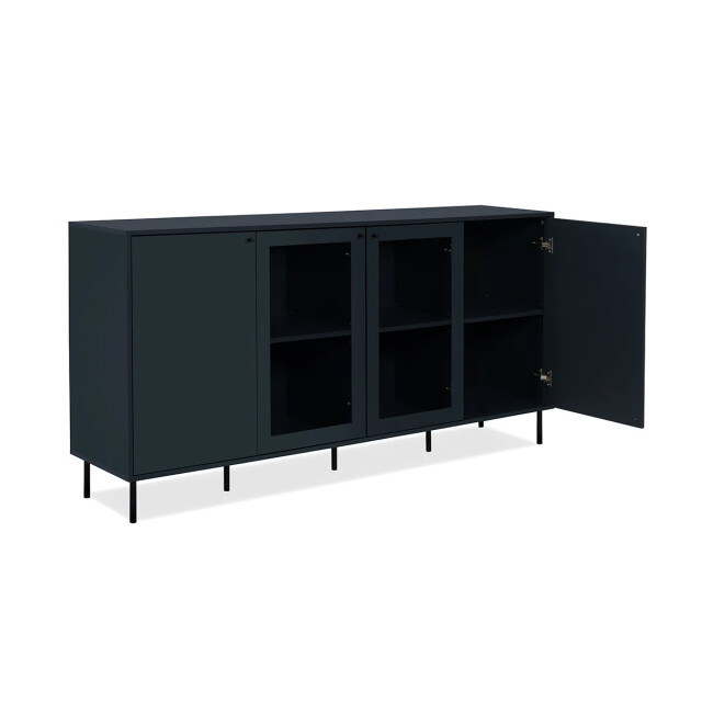 CaliCosy Buffet 4 deuren waarvan 2 met glas marineblauw l180 cm bogota 2930268 large