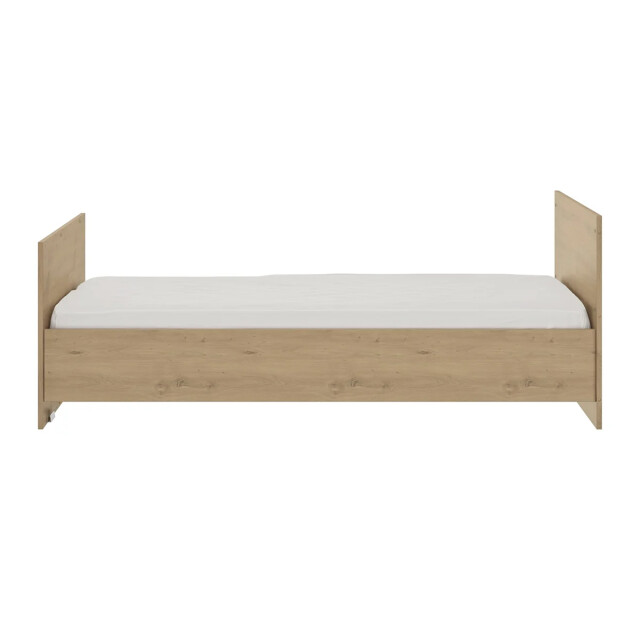 CaliCosy Meegroeibed in eikenhouten en witte ambachtelijke decoratie arthur van 60x120 2930747 large