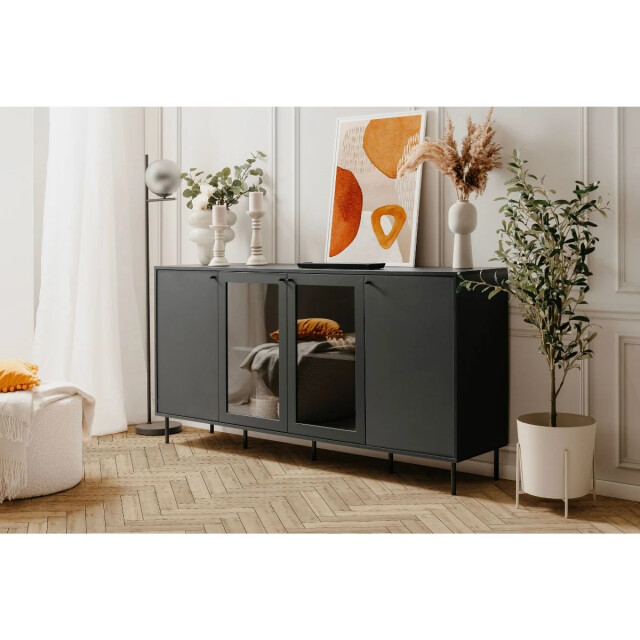 CaliCosy Buffet 4 deuren waarvan 2 met glas marineblauw l180 cm bogota 2930268 large
