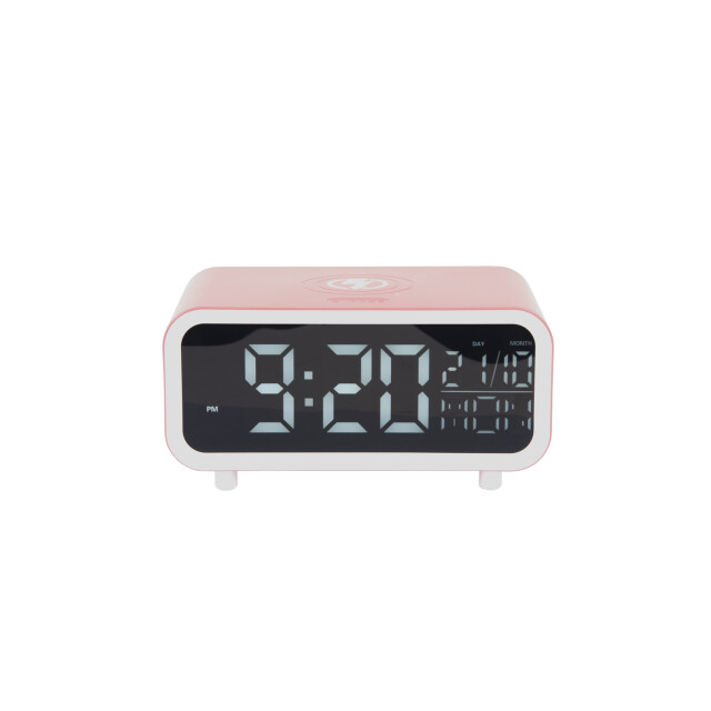 Karlsson wekker chunky led w. phone charger rose tan 3064842 large