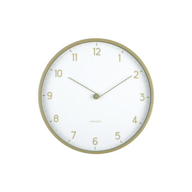 Karlsson wandklok sencillez tea green- Ø30cm 3062088 large