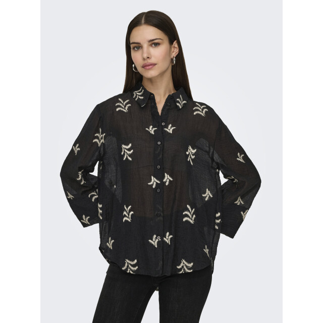 Jacqueline de Yong Jdytheo 7/8 embroidery shirt wvn 15343807 large