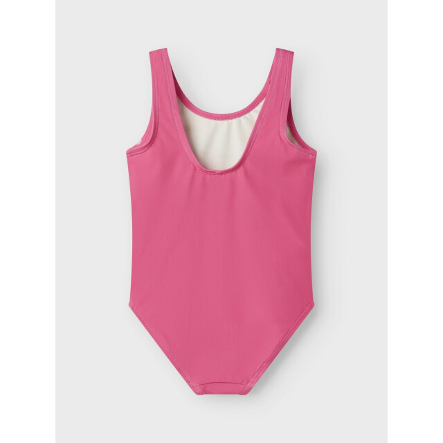 Name It Meisjes badpak nmfmodina stitch ronde hals karmijn 13239640-Carmine Rose large