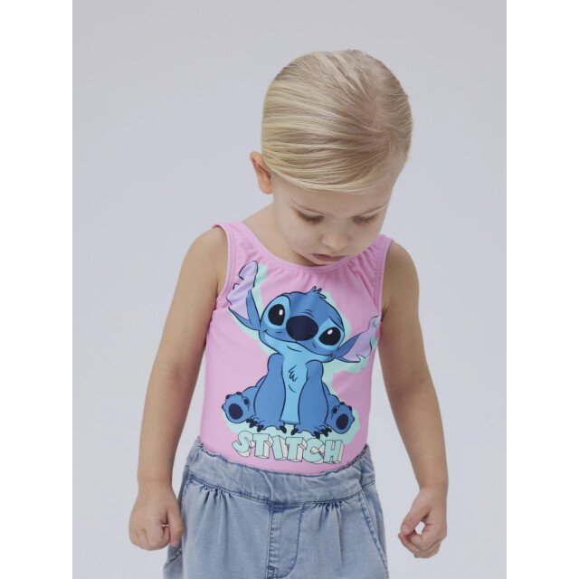 Name It Meisjes badpak nmfmodina stitch ronde hals 13239640-Pink Frosting large