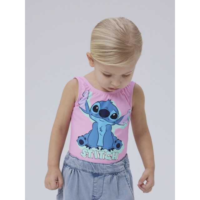 Name It Meisjes badpak nmfmodina stitch ronde hals 13239640-Pink Frosting large