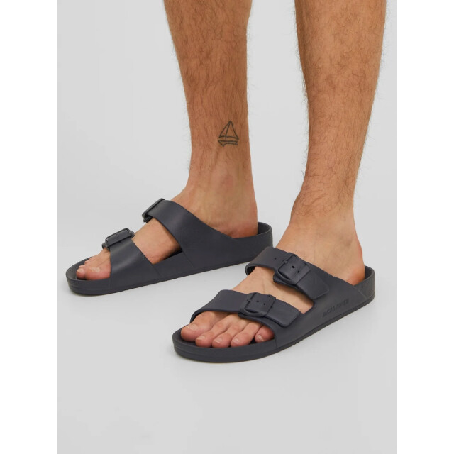 Jack & Jones Heren sandaal slipper jfwcroxton antraciet dubbele band 3816853 large