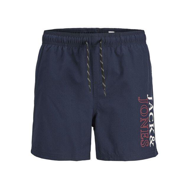Jack & Jones Zwemshort jpstmaui double logo effen donker 12273841-Donkerblauw large