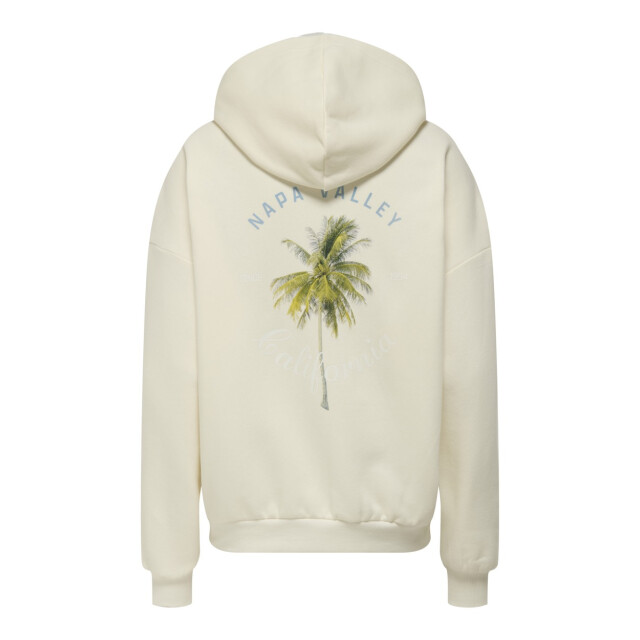 Only Onlkaren ls hoodie print box sweater off-white 4209.02.0008 large