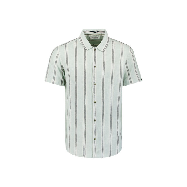 No Excess Shirt short lseeve bobby vertical stripe with linen dessin 5319.29.0004 large