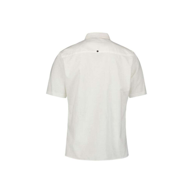 No Excess Shirt short sleeve solid h linen white 27480321SN-010 large