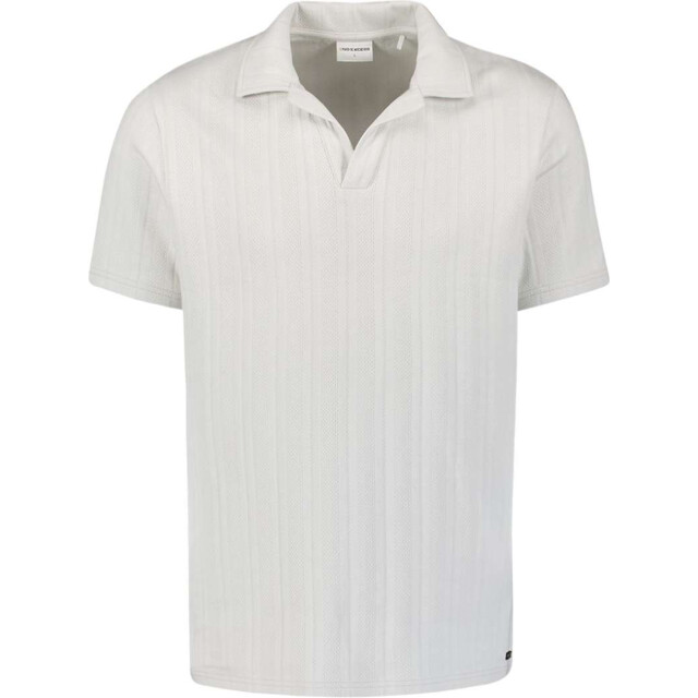 No Excess Polo revers solid vertical jacquard chalk 27390263-017 large