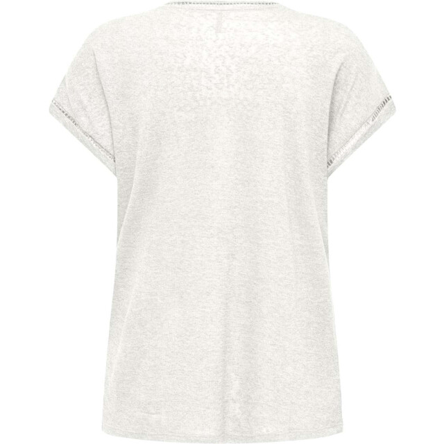 Only Onlpenny s/s v-neck top jrs cloud dancer 15320072-177922 large
