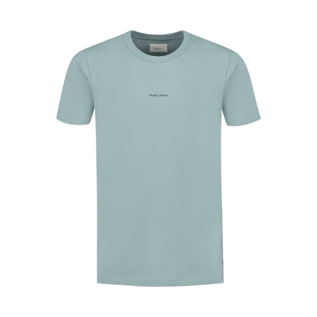 Pure Path Regular fit crewneck ss t-shirts blue grey 25010119-93 large