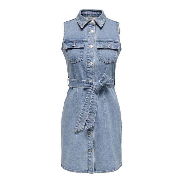 Only Onlemily s/l dnm dress mae light blue denim 15344283-177934 large