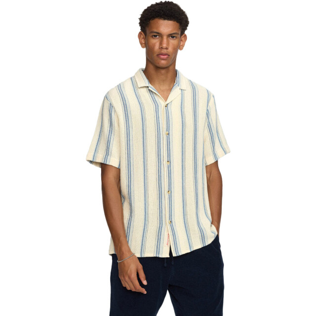 Revolution Short sleeved cuban shirt blue 3163 Cuban-Blue large