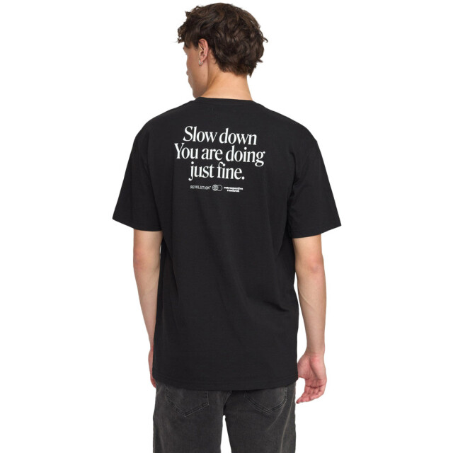 Revolution Application t-shirt black 1393 SLO black large