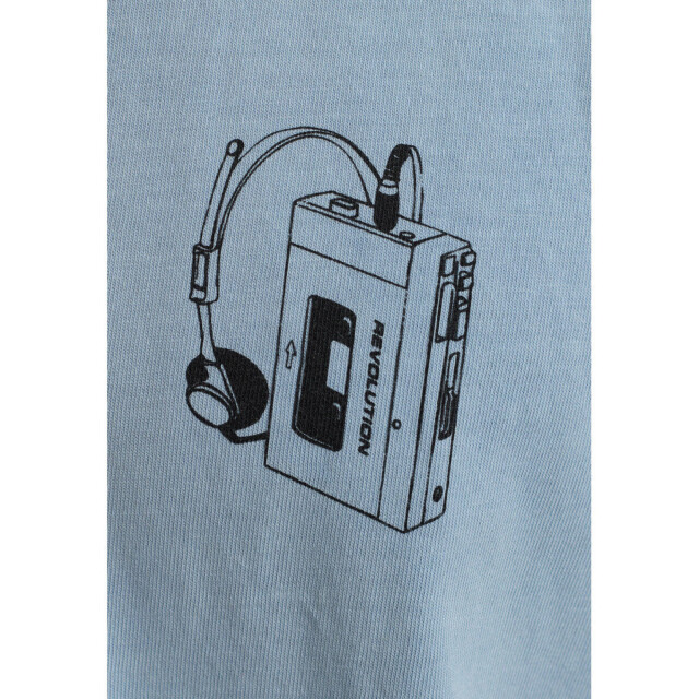 Revolution Sim printed t-shirt dustblue 1389 SIM-Dustblue large