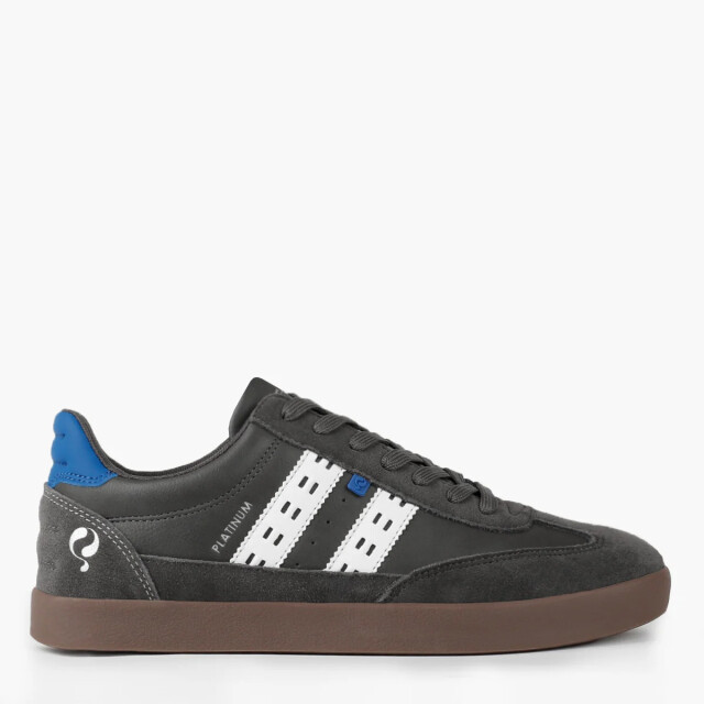 Q1905 Sneaker platinum middengrijs/koningsblauw/wit QM1244616-117-2 large