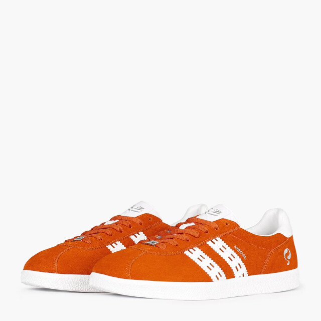 Q1905 Sneaker medal classic retro oranje/wit QM1243548-319-1 large