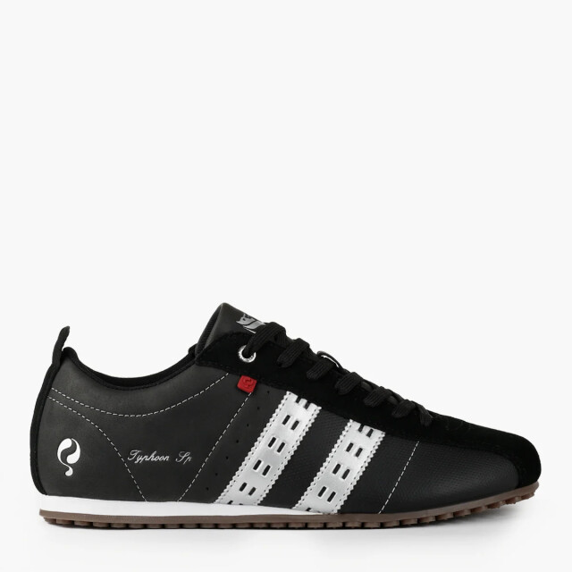 Q1905 Sneaker typhoon sp zwart/zilver/rood QM1244809-199-2 large