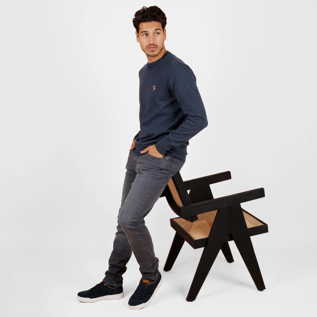 Q1905 Trui felland jeans melange QM2344235-627-1 large